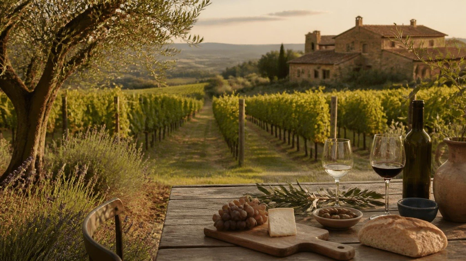 Campagna toscana vicino Firenze